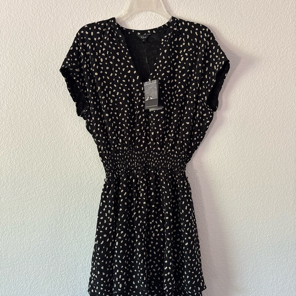 NWTRails Black Dress with White Dots